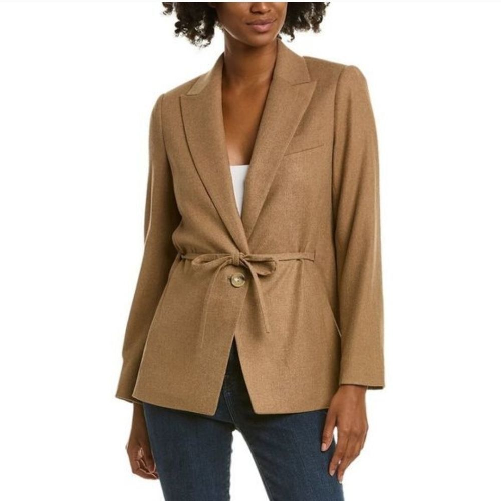 Vince Flannel Wool-Blend Blazer